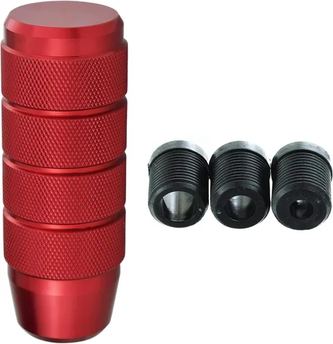 Abfer Pomo de palanca de cambios con peso de 3.54 pulgadas (9CM) de aleación de aluminio, mango de palanca de cambios para automóvil, compatible con