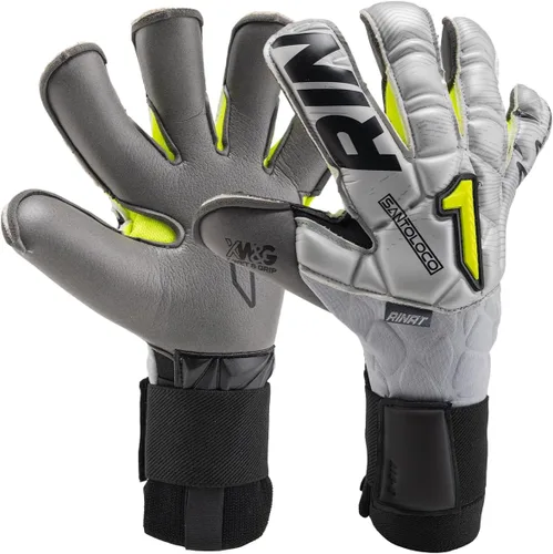 Miniatura 12 de Guantes Rinat SantoLoco PRO: Agarre de Látex AXG, Corte Ergoroll, Parte Trasera Acolchada, Cierre Ajustable de Rendimiento Élite Todo Clima.
