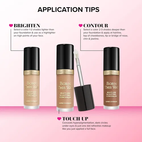 Miniatura 7 de Too Faced Born This Way Super Coverage Multi-Use Concealer Full-Coverage Hydrating Concealer for Dark Circles & Blemishes with Natural Finish