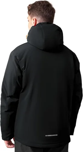 Miniatura 6 de Chaqueta térmica impermeable a prueba de viento para hombre, con capucha, aislada, ligera, abrigo de nieve de invierno con múltiples bolsillos