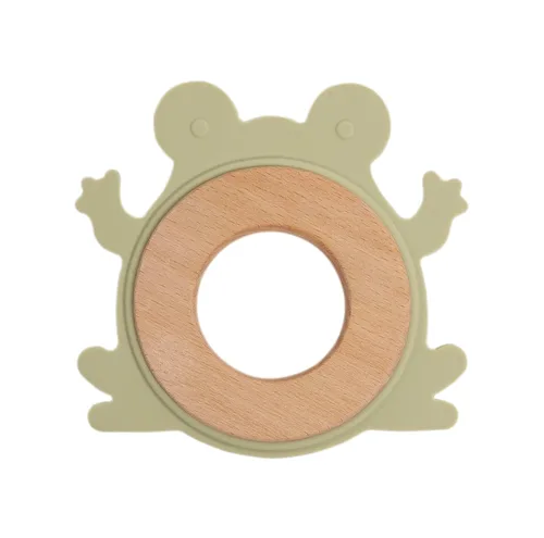 Miniatura 10 de Pearhead Mordedor de fresa para bebé, juguete sensorial de felpa suave con anillo de cuentas de silicona sin BPA y sonido arrugado, alivia el dolor