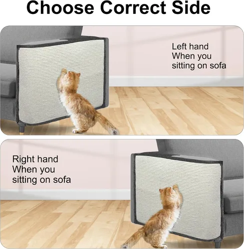Miniatura 5 de Protector de Sofá contra Arañazos de Gato, 27.6" L*19.6" A Almohadilla Protectora de Muebles contra Arañazos de Gato Protector de Brazo de Sofá