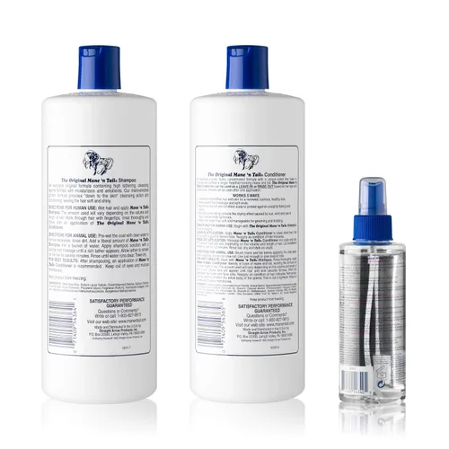 Miniatura 2 de Mane 'n Tail Combo Deal Champú y Acondicionador 32 oz PLUS Fortalecedor del Cabello 6 onzas