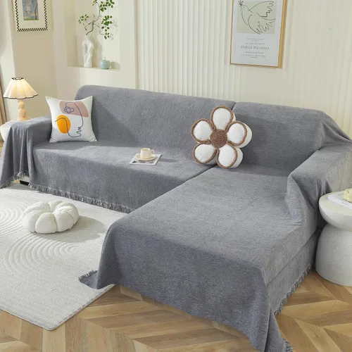 Miniatura 12 de OstepDecor Fundas para sofá modular, 2 piezas, manta de sofá en forma de L, funda de sofá seccional, lavable, fundas para sofá chaise lounge