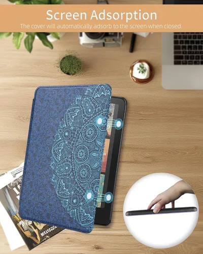 Miniatura 6 de WALNEW Funda para Kindle Paperwhite de 7" de 12ª generación 2024 y Kindle Colorsoft Signature Edition, funda protectora de piel sintética prémium