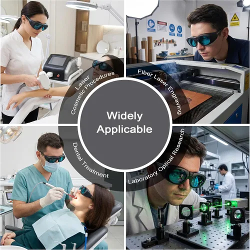 Miniatura 6 de MCWlaser Gafas de seguridad láser 680-1100nm OD7+; YAG, módulo láser infrarrojo y luz fría gafas láser de protección ocular para 755nm, 808nm