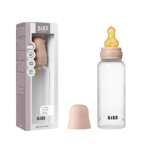 Miniatura 12 de BIBS Biberón para bebé 5 oz / 150 ml de goma natural de látex con pezón - Anti-cólico, libre de BPA, pezón redondo, flujo lento, ligero y fácil