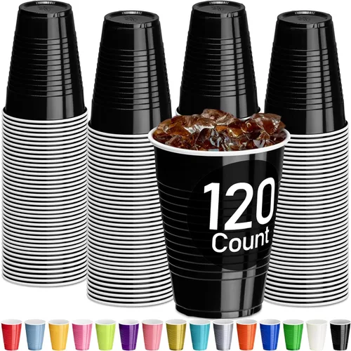 Miniatura 12 de DecorRack - Vasos desechables y reutilizables de 12 onzas para fiestas de cumpleaños, despedidas de soltera, campamentos, eventos en interiores y al
