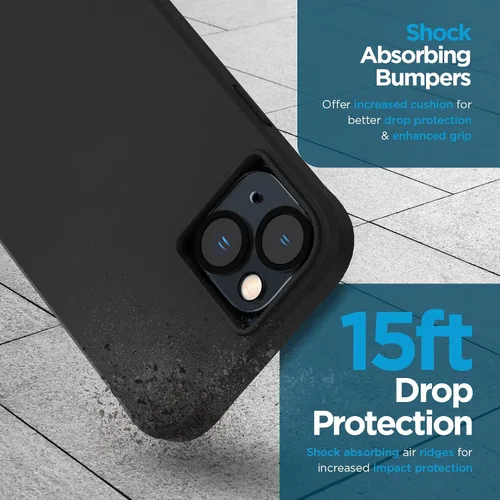 Miniatura 3 de Case-Mate Funda 3 en 1 para iPhone 14, vidrio templado y protector de lente, protección contra caídas de 15 pies, compatible con MagSafe y carga
