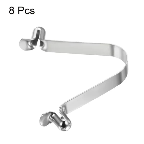 Miniatura 3 de PATIKIL Broches de remo de kayak de 0.23 x 0.23 pulgadas, paquete de 8 clips de resorte de botón de presión, tubo de bloqueo de botón hueco