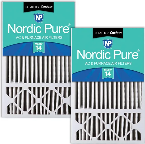 Miniatura 28 de Nordic Pure 16x25x5 (15_3/4 x 24_3/4 x 4_3/8) Filtros de aire de repuesto MERV 12 para Honeywell/Lennox, paquete de 2