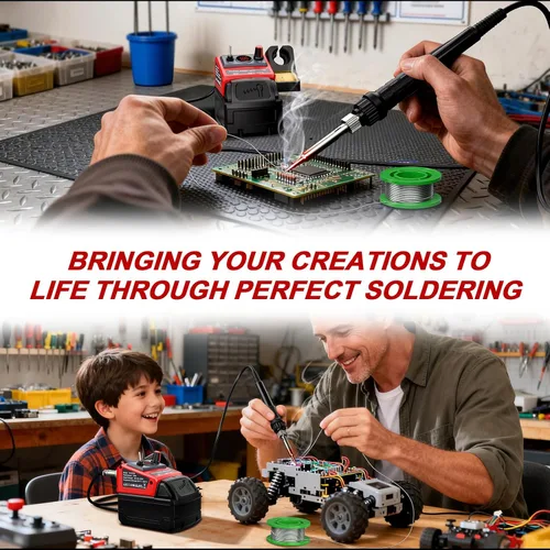 Miniatura 6 de Kit de soldadura inalámbrico Taingwei para batería Milwaukee M18 de 18v, soldador digital LED de 75W con pistola de soldar con 5 puntas, alambre