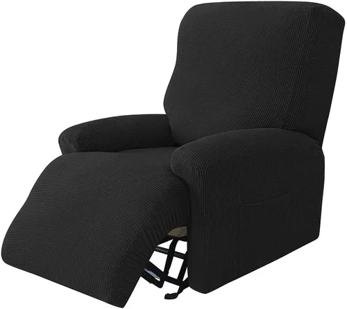 Miniatura 14 de LazyBoy - Funda de sofá reclinable jacquard, fundas elásticas antideslizantes para sillas reclinables, 4 piezas, protector de muebles para sillón