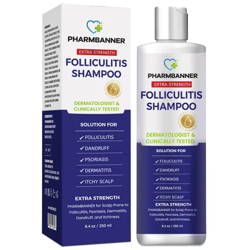 Miniatura 10 de PHARMBANNER Champú antifúngico para el cuero cabelludo seco y con picazón, apoya la salud del cuero cabelludo, ayuda con la foliculitis