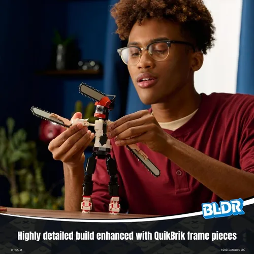 Miniatura 5 de BLDR Chainsaw Man Figura de Acción Construible Conjunto de Construcción 0040-10 Pulgadas Figura Articulada Construible con 311 Piezas