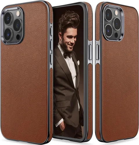 Miniatura 23 de LOHASIC Funda de piel diseñada para iPhone 13, funda clásica de lujo, suave, antiarañazos, a prueba de golpes, compatible con iPhone 13 de 6.1