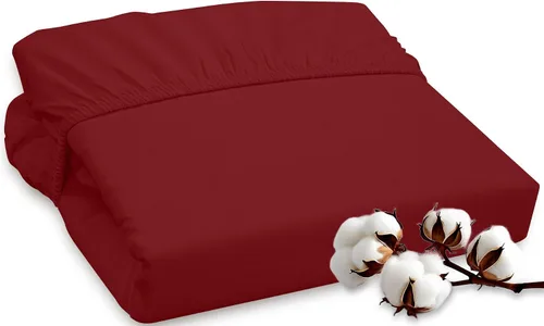 Miniatura 28 de ROYALE LINENS Sábana bajera ajustable de 300 hilos 100% algodón peinado de fibras largas, tamaño Queen, sábana inferior súper suave con bolsillo