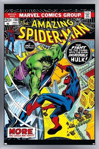Miniatura 10 de Marvel Comics Amazing Spider-Man #120 - Póster de pared, 22.4 pulgadas de largo x 14.7 pulgadas de ancho, versión enmarcada en caoba Versión