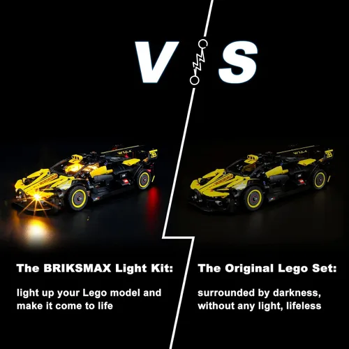 Miniatura 6 de BRIKSMAX Kit de iluminación LED para LEGO-42151 Bugatti Bolide - Compatible con el modelo de bloques de construcción Lego Technic - No incluye juego