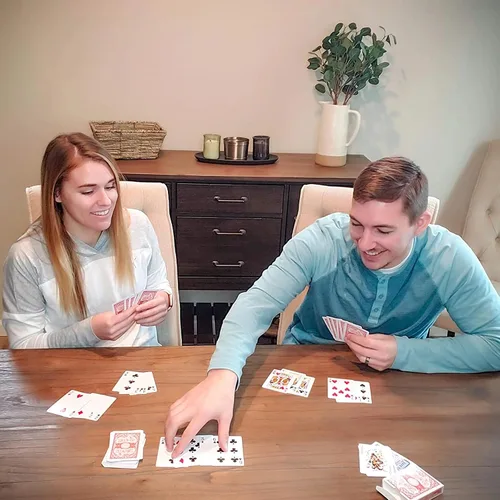 Miniatura 2 de Juego de cartas de juego con revestimiento de plástico, paquete de 3 cartas especiales No. 976 para póker, noches de juego, blackjack, fiestas