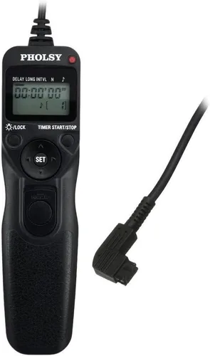 PHOLSY Cable de control remoto con temporizador S6 con intervalómetro para Sony a77M2, a99M2, a99, a77, a67, a65, a57, a55, a900, a850, a700, a580,