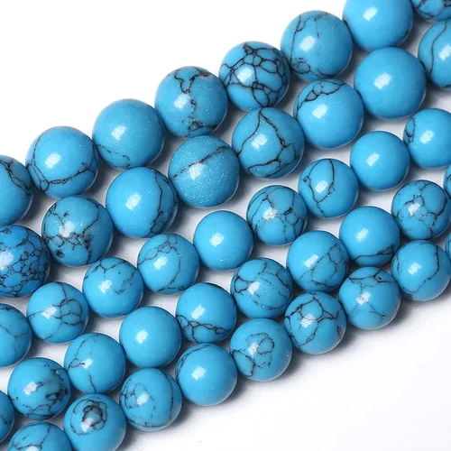 Miniatura 54 de Cuentas de jade verde chino natural, piedras preciosas, cuentas redondas sueltas para hacer joyas, pulsera DIY, collar, 8mm, 45 piezas, 15 pulgadas