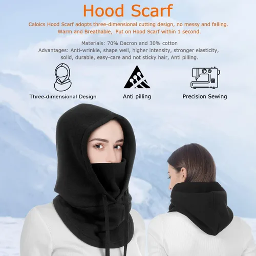 Miniatura 2 de Pasamontañas de esquí máscara térmica de invierno para hombres y mujeres calentador a prueba de viento transpirable equipo frío para esquí equipo al