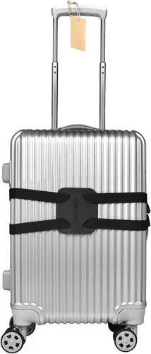 Miniatura 5 de Correas de equipaje, bolsa elástica para añadir una bolsa, maleta fácil de viajar, correa elástica, maleta de alta elasticidad, cinturón ajustable