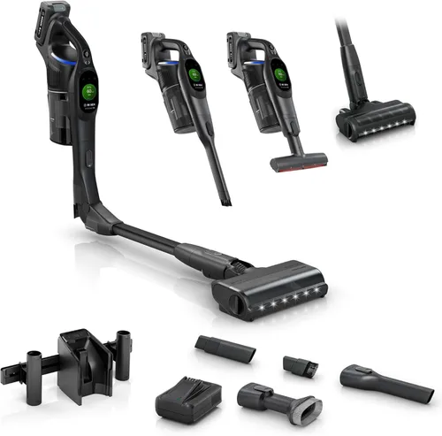 Miniatura 19 de Bosch Unlimited 10 - Aspiradora inalámbrica con 2 baterías incluidas, hasta 140 minutos en total, tubo flexible, cargador rápido, pelo de mascotas