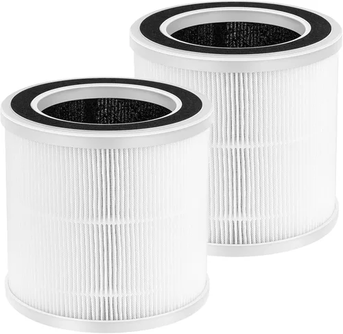 Paquete de 2 filtros de repuesto solo compatibles con el purificador de aire Proton Purch, sistema de filtración de 3 pasos, filtro de aire