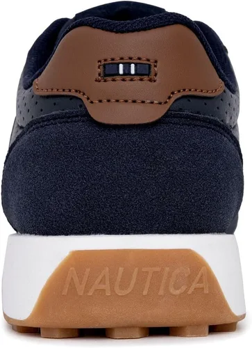 Miniatura 4 de Nautica Zapatos deportivos de moda Oxford cómodos con cordones para niños y niñas (niños grandes, niños pequeños, niños pequeños)