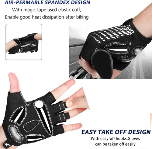Miniatura 4 de MOREOK Cycling Gloves Bike Gloves for MenWomen-5MM Gel Pad Biking Gloves Half Finger Road Bike MTB Bicycle Gloves-for CyclingWorkoutMotorcycleOutdoor