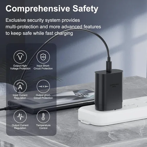 Miniatura 3 de Samsung USB-C - Adaptador de alimentación de carga súper rápida, bloque de carga PD de 25 W para Samsung Galaxy S26/S26 Ultra/S26+/S25