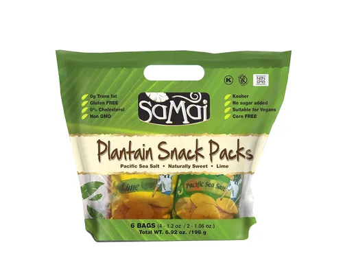 Miniatura 10 de SAMAI Chips de plátano de chile de 2.65 onzas, paquete de 15 unidades, totalmente naturales, sin OMG, sin gluten y Kosher