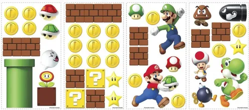 Miniatura 6 de RoomMates Pegatinas y papeles pintados de Super Mario Bros