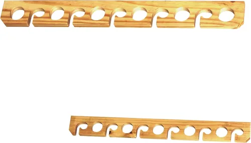 Miniatura 3 de Old Cedar Outfitters Soporte para caña de pescar de pino macizo para almacenamiento en pared y techo (pared/techo)