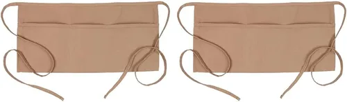 Miniatura 2 de Fame Original - Delantal de cintura con 3 bolsillos 18138 para adultos, color caqui, talla única, unisex (F9-83500)