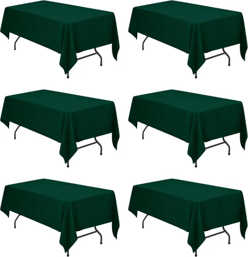 Miniatura 152 de BRILLMAX 6 Pack de Manteles Azul Marino para Mesas Rectangulares de 8 Pies 90 x 156 Pulgadas - 8 pies Mantel Rectangular a Granel de Lino