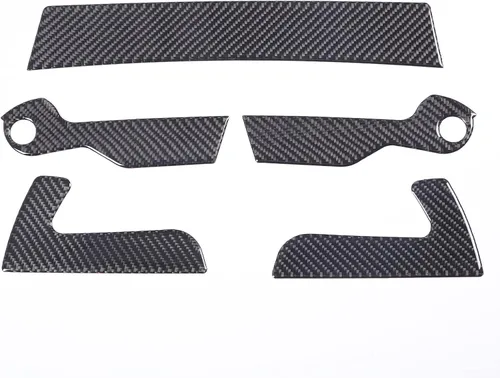 Miniatura 8 de CHEAYAR Kit de decoración de panel de interruptor convertible de fibra de carbono 3D suave 3D compatible con Corvette C8 Stingray Z06 Z51 2020 2021