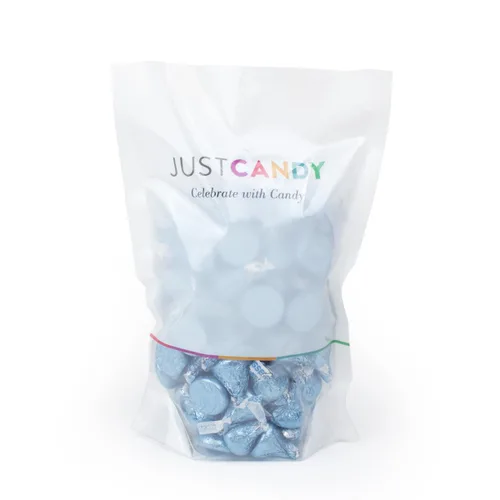 Miniatura 3 de Just Candy 180c Pcs Light Blue Candy Kisses - Chocolate con leche (aprox. 180 piezas)