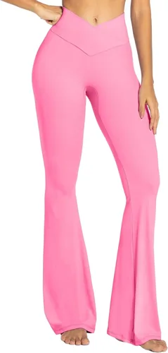 Miniatura 5 de Sunzel Womens Flare Leggings with Tummy Control Crossover Waist and Wide Leg