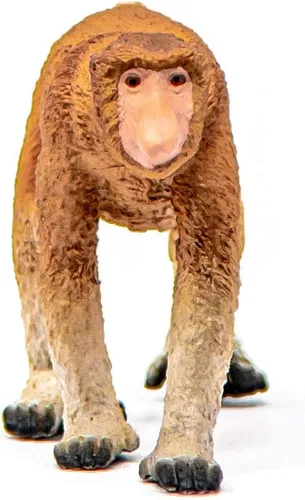 Miniatura 4 de Schleich Wild Life - Figura realista de mono Proboscis – Auténtico y altamente detallado juguete de animales salvajes, duradero para la educación