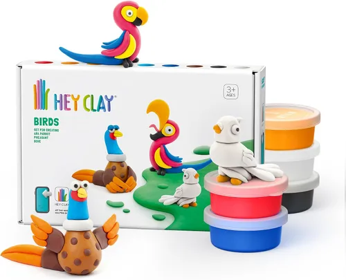 Miniatura 12 de HEY CLAY Colorido modelado de arcilla seca al aire para niños 6 latas con divertidas instrucciones interactivas aplicación - Actividades para niños