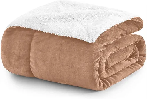 Miniatura 43 de MOONLIGHT20015 Mantas Sherpa de color rosa bebé tamaño King para cama – Paquete al por mayor de 9 mantas Sherpa – Manta suave y esponjosa
