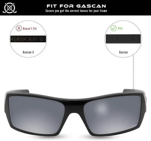 Miniatura 3 de SOLODAD Lentes de repuesto para gafas de sol Oakley Gascan OO9014 polarizadas