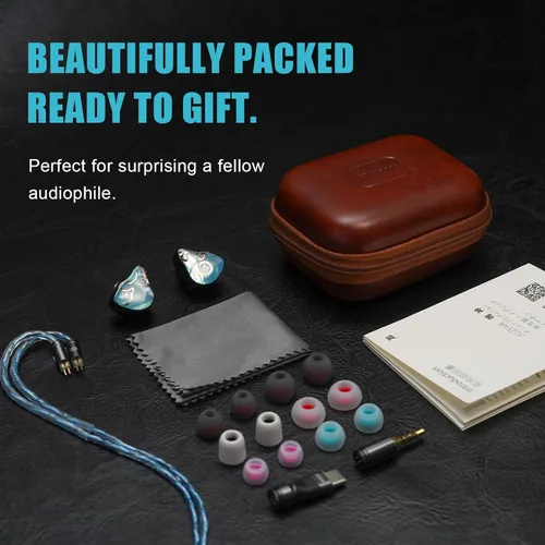 Miniatura 8 de HiFiGo Juzear Defiant Gamefidelity Edition Gaming IEMs, auriculares híbridos con cable 1DD+3BA, monitores intrauditivos con aislamiento de ruido