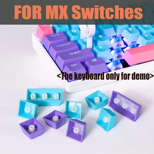 Miniatura 6 de GTSP 61 Teclas 60 Por Ciento, Teclas Ducky One 2 Mini para Teclado Mecánico Perfil OEM RGB PBT Set de Teclas con Extractor de Teclas para Cherry MX