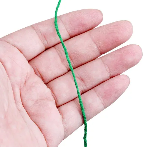 Miniatura 3 de Cordel de algodón para usar en la cocina, para atar carne preparada en casa, hacer salchichas, o para manualidades y aplicaciones de jardinería Verde