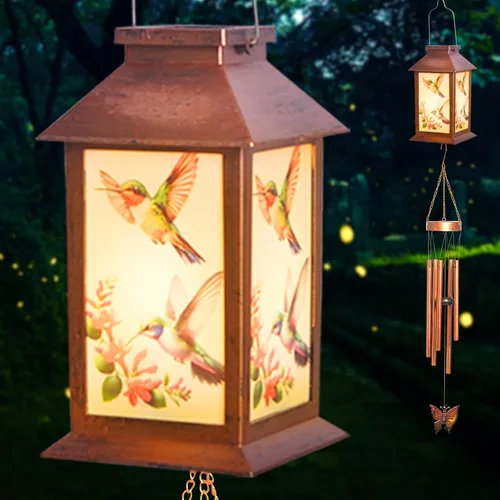 Miniatura 10 de JOBOSI Ramo de la madre, carillón de viento conmemorativo con tubo negro, regalos decorativos, adecuado para interiores y exteriores, perfecto