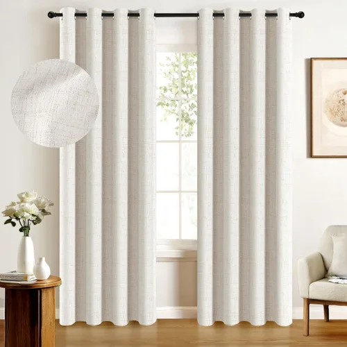 Miniatura 24 de Cortinas 100% Blackout Shield para puerta corrediza, cortinas extra anchas de 108 pulgadas de largo, cortinas con ojales para puerta de patio, 50